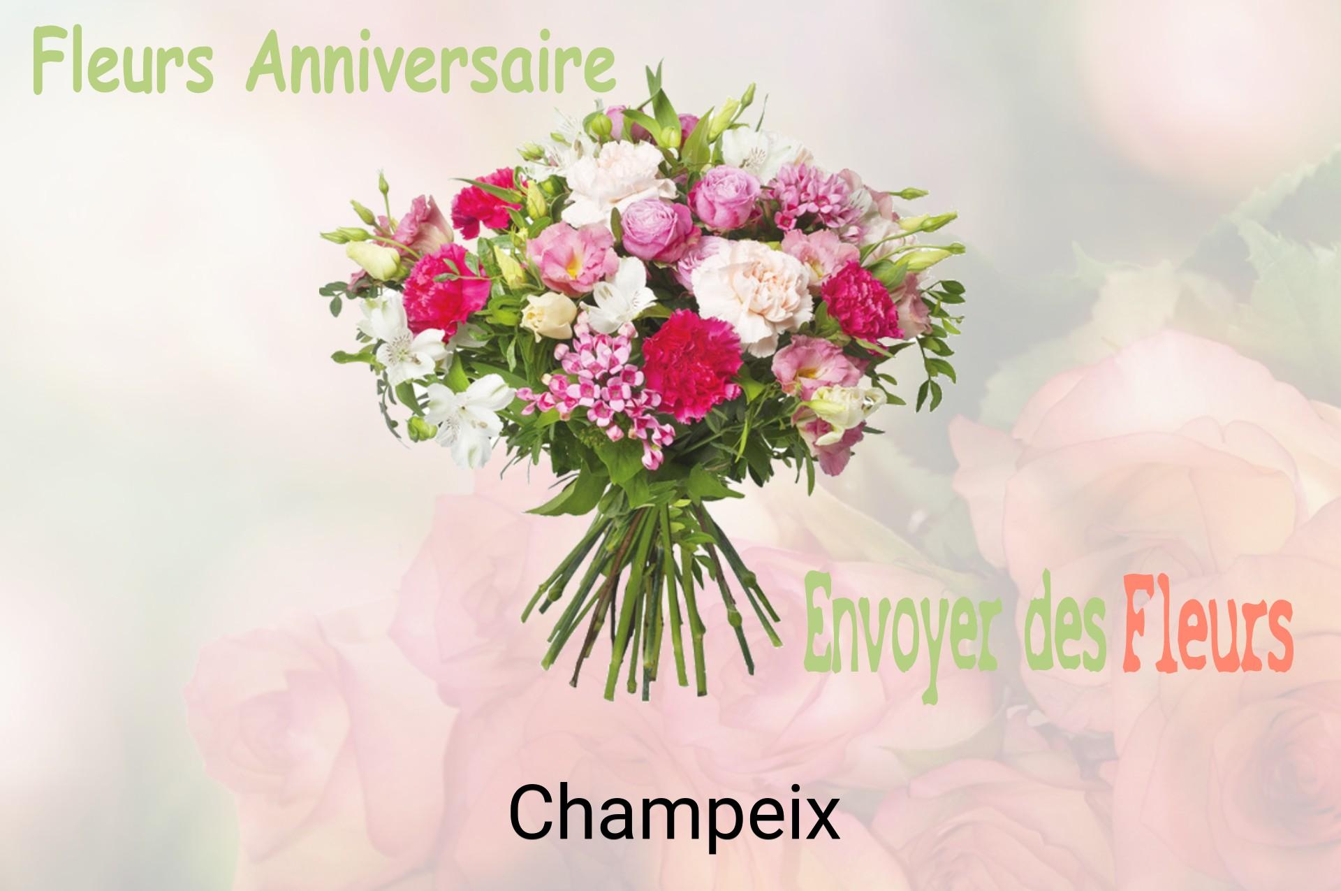 Bouquet de fleurs d’anniversaire livré à Champeix